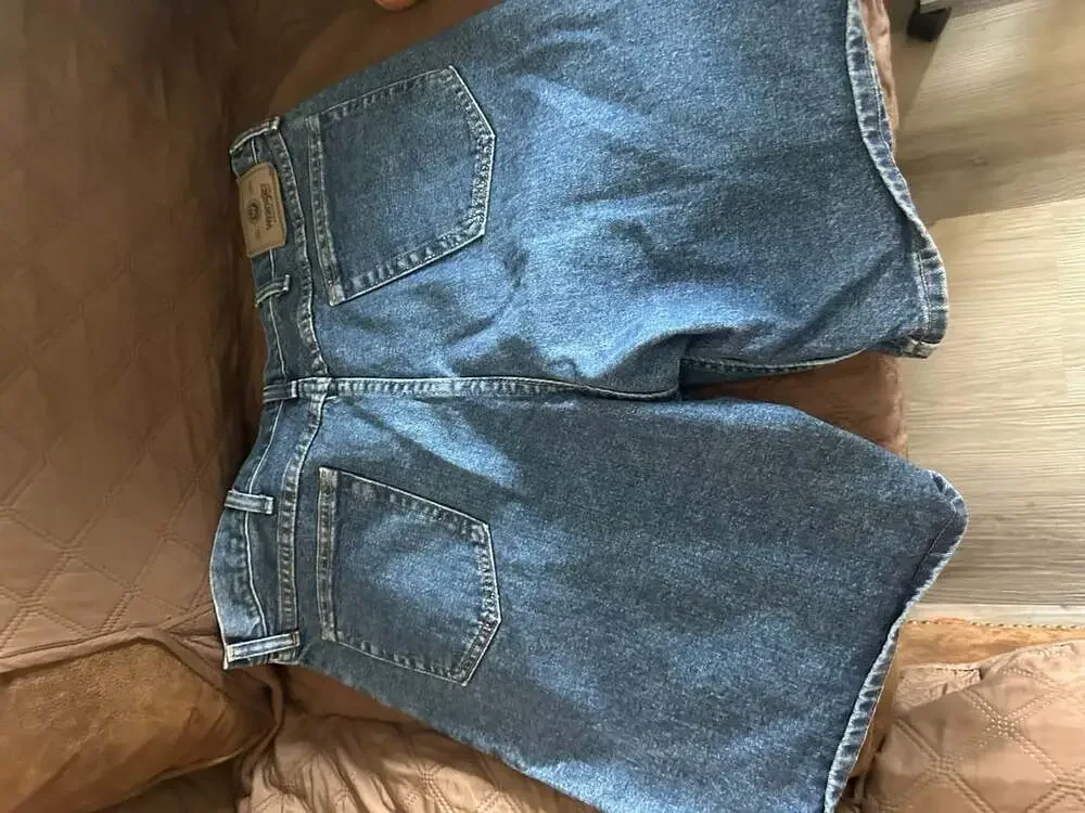 Wrangler Relaxed Fit Shorts Size 38 Blue Denim